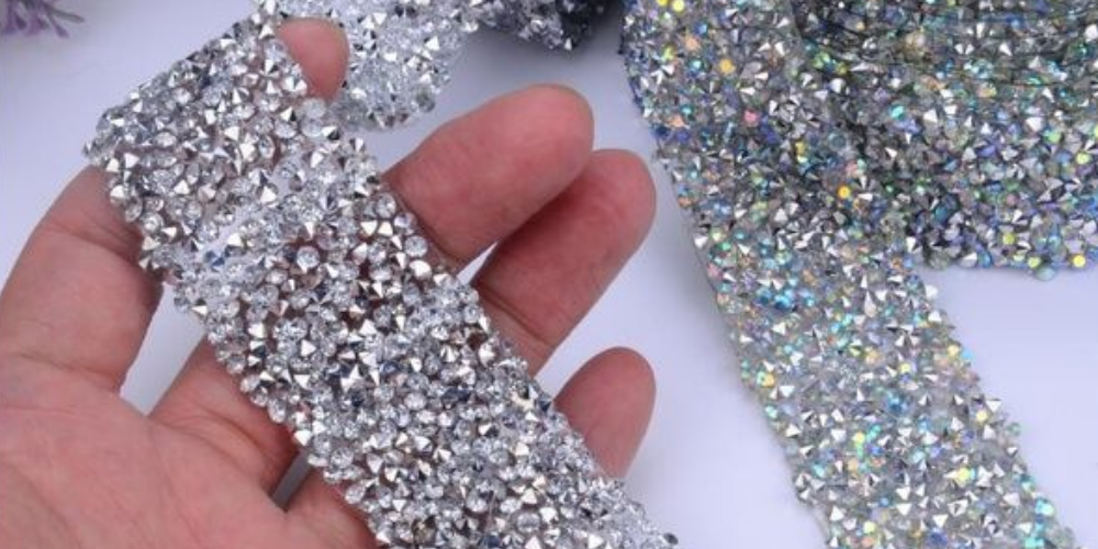 What is Crystal Rhinestone Fabric and what are its uses